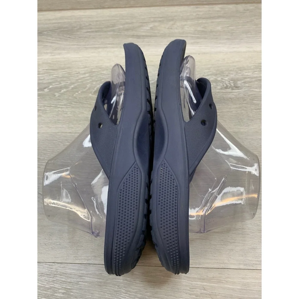 Crocs Athens Flip Flop Sandals Navy Blue Men's 9 Thong Sandals Comfort Shoes